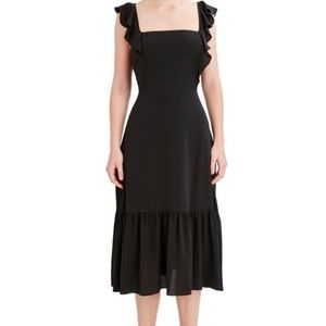 BCBG Ruffle midi dress - xs